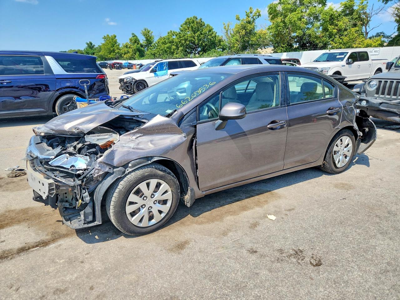 2012 HONDA CIVIC LX | 19XFB2F53CE062278 | UPCARS