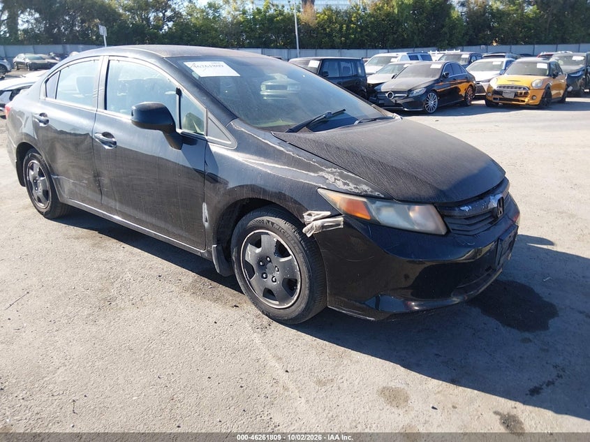 2012 HONDA CIVIC LX | 2HGFB2F54CH324539 | UPCARS