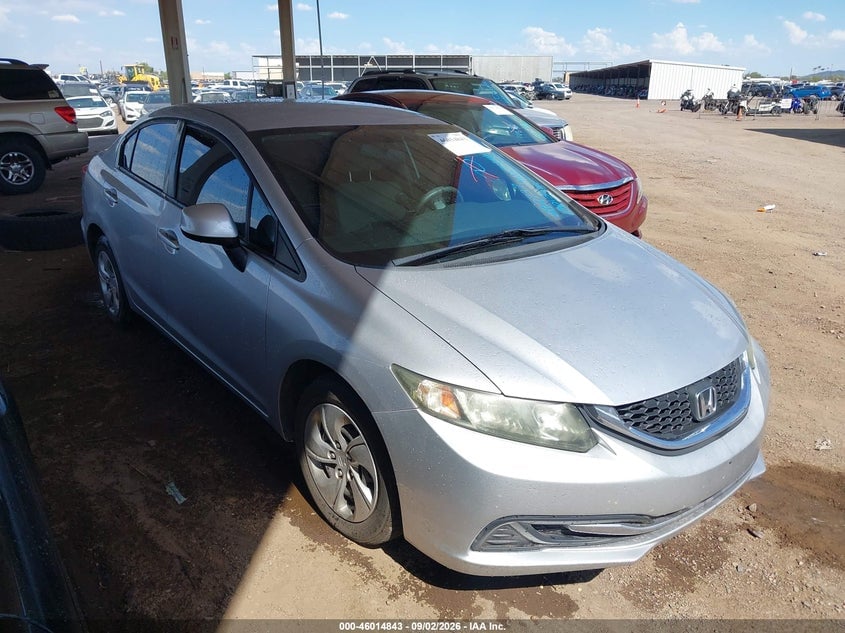 2013 HONDA CIVIC LX | 19XFB2F56DE292737 | UPCARS