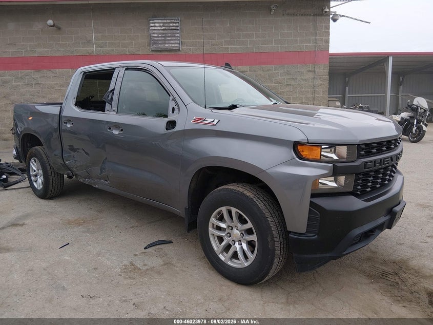 2021 CHEVROLET SILVERADO 1500 4WD  SHORT BED WT | 1GCPYAEH5MZ337292 | UPCARS