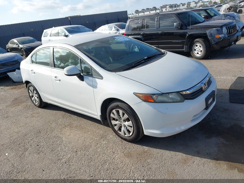 2012 HONDA CIVIC LX | 2HGFB2F55CH548497 | UPCARS