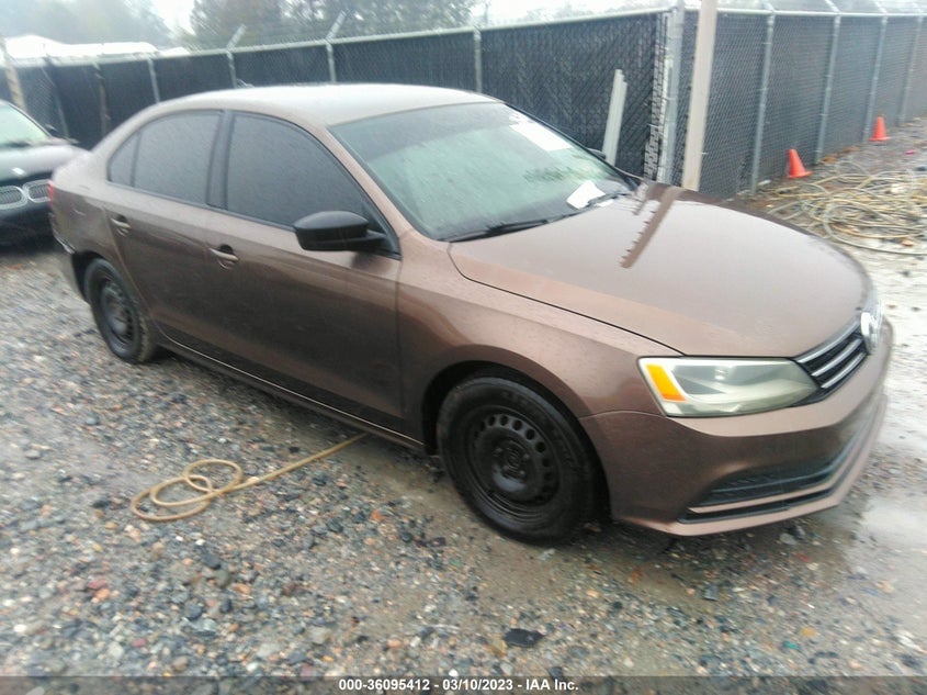2015 VOLKSWAGEN JETTA 2.0L S | 3VW2K7AJ4FM296260 | UPCARS