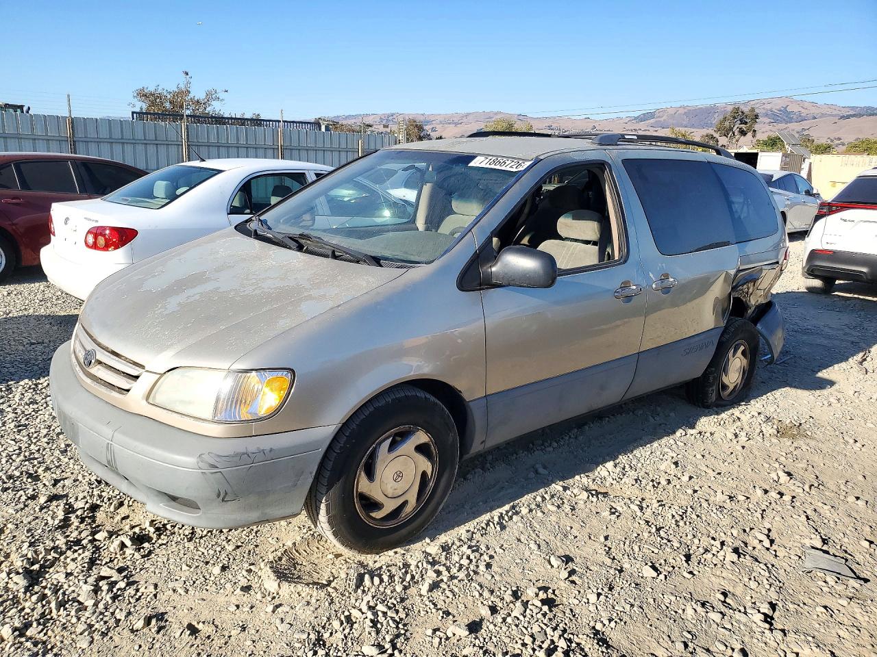 2001 TOYOTA SIENNA LE | 4T3ZF13CX1U351075 | UPCARS