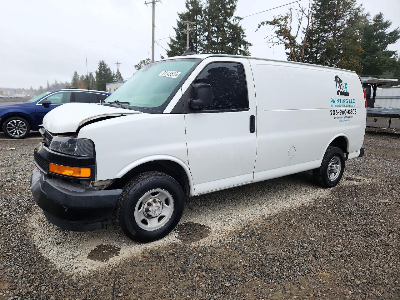 2019 CHEVROLET EXPRESS 2500 CARGO DELIVERY VAN | 1GCWGAFPXK1333125 | UPCARS