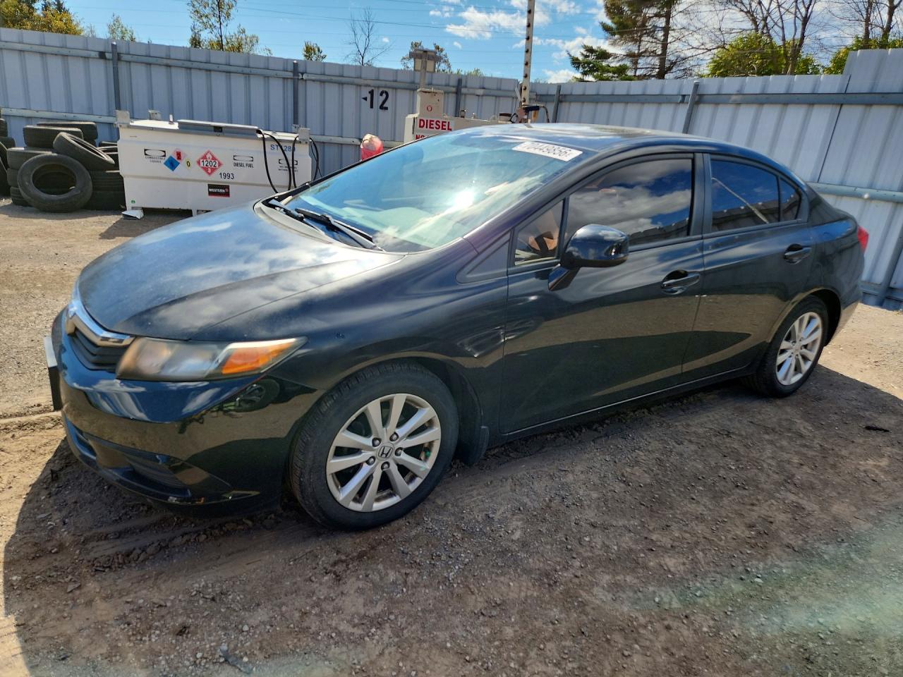 2012 HONDA CIVIC LX | 2HGFB2F54CH010499 | UPCARS