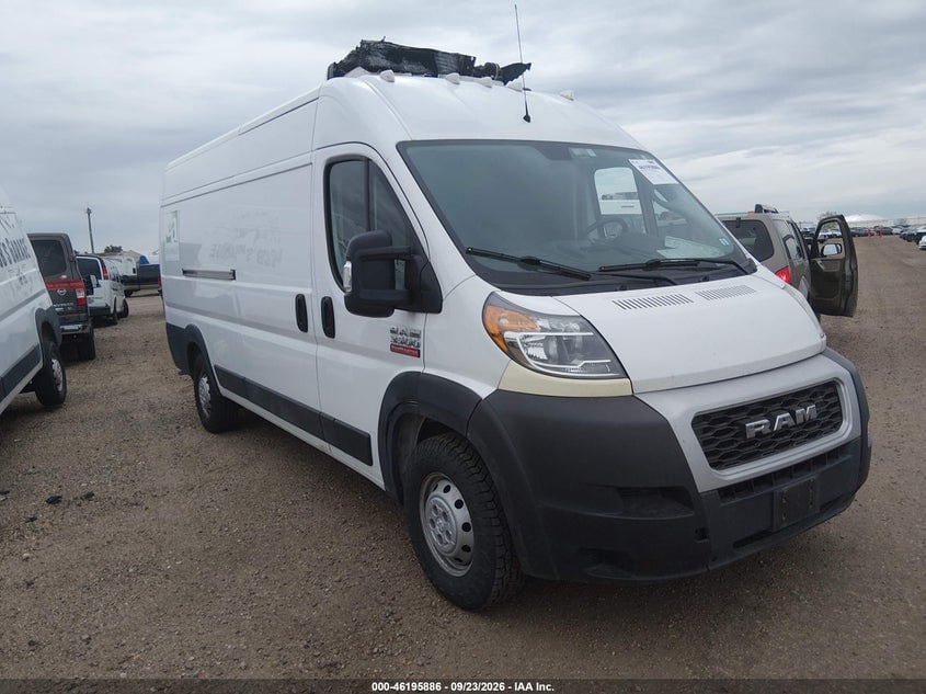 2019 RAM PROMASTER CARGO VAN HIGH ROOF | 3C6URVJG6KE512542 | UPCARS