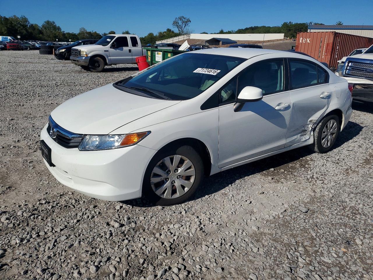 2012 HONDA CIVIC LX | 19XFB2F56CE041988 | UPCARS