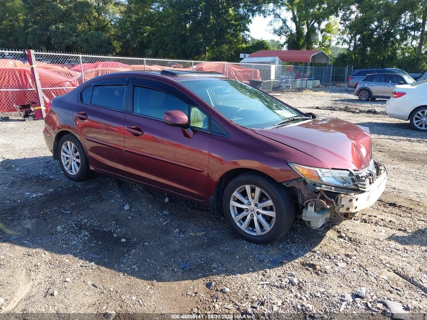 2012 HONDA CIVIC EX-L | 19XFB2F90CE076030 | UPCARS