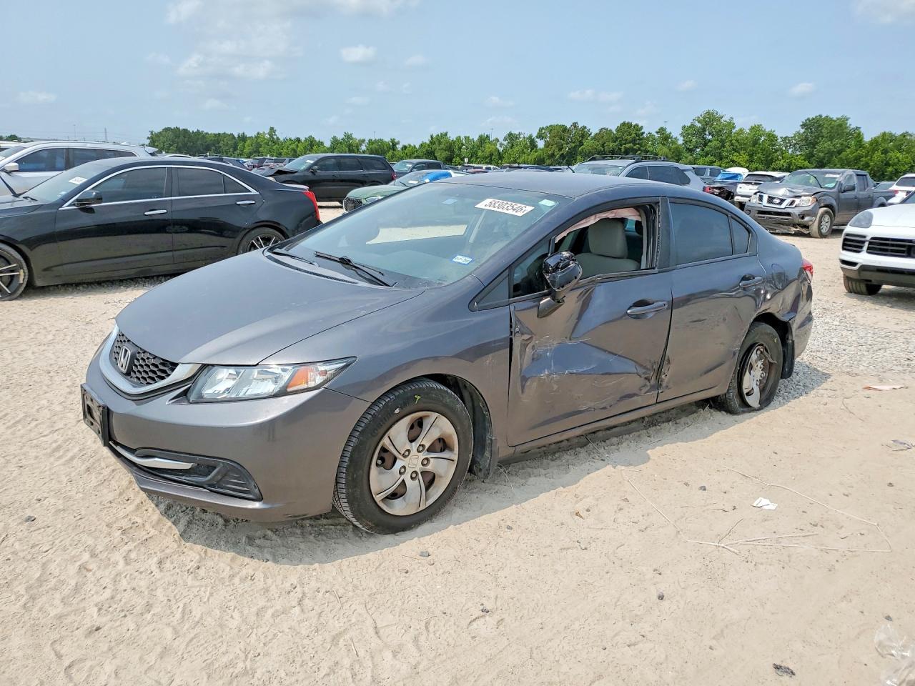2013 HONDA CIVIC LX | 2HGFB2F54DH550744 | UPCARS