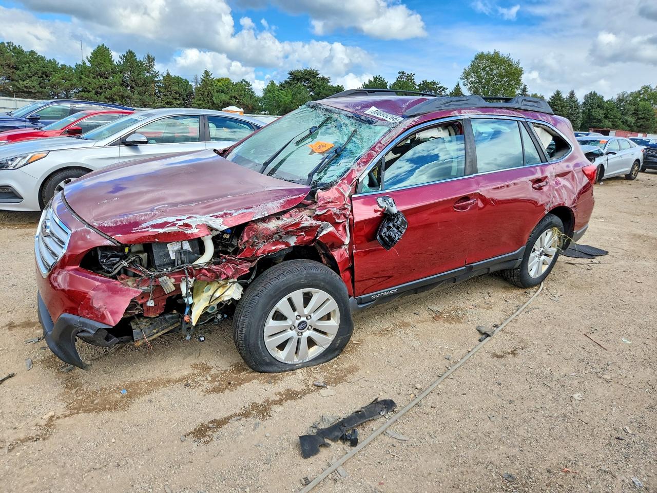 2017 SUBARU OUTBACK 2.5I | 4S4BSAAC3H3377221 | UPCARS