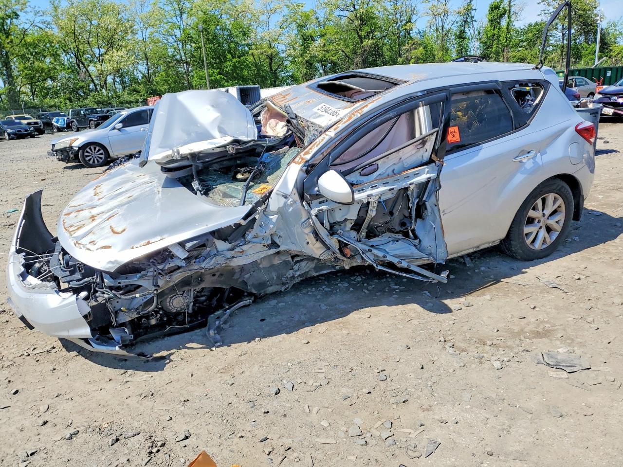 2014 NISSAN MURANO S | N0V1N59245636 | UPCARS