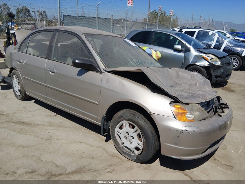 2002 HONDA CIVIC LX | JHMES16672S001976 | UPCARS