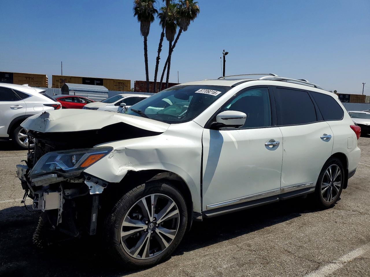 2019 NISSAN PATHFINDER PLATINUM | 5N1DR2MN2KC636344 | UPCARS