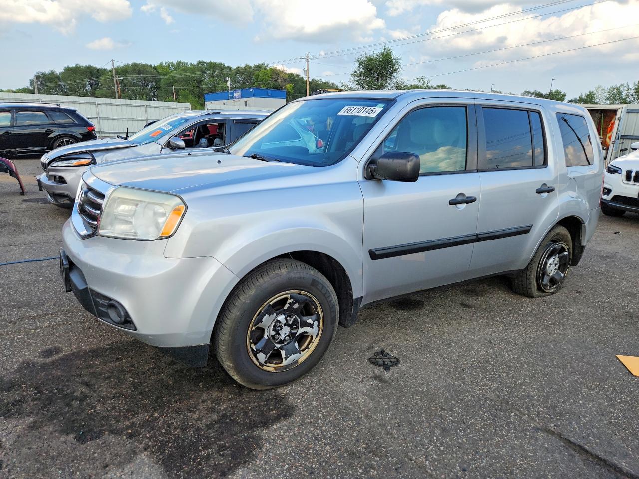 2014 HONDA PILOT LX | 5FNYF4H22EB013985 | UPCARS