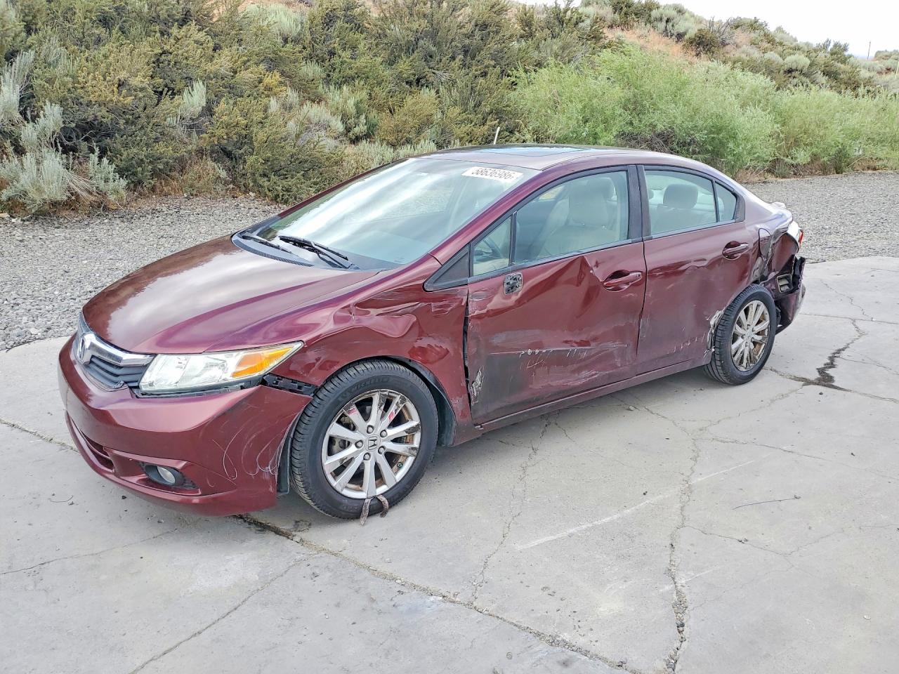 2012 HONDA CIVIC EXL | 19XFB2F99CE073241 | UPCARS