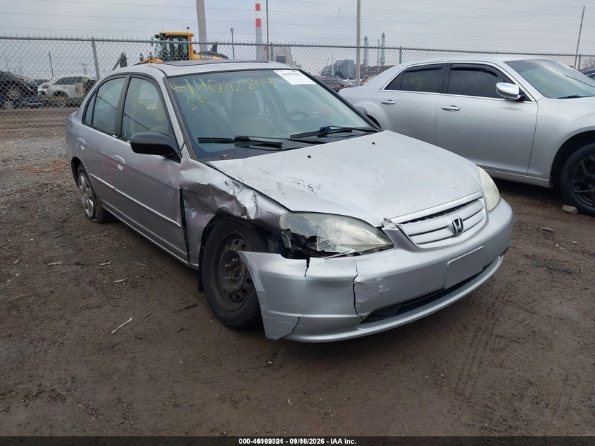 2001 HONDA CIVIC EX | 1HGES25791L077551 | UPCARS