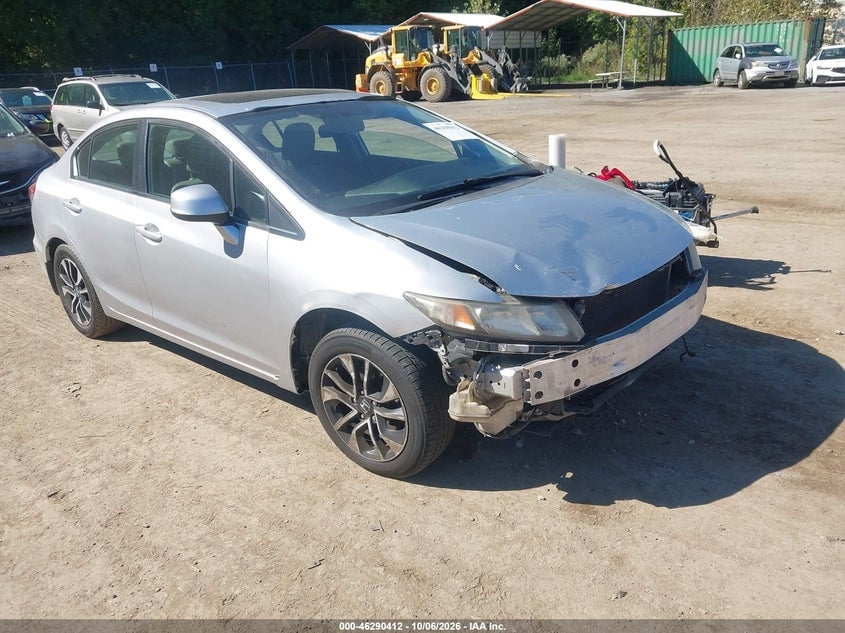 2013 HONDA CIVIC EX-L | 19XFB2F96DE017906 | UPCARS