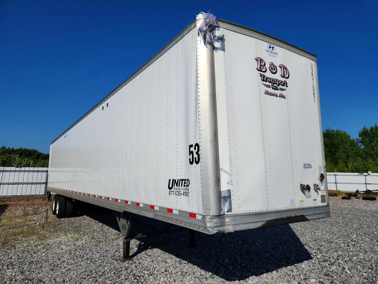 2022 HYUNDAI TRANSLEAD INC TRAILERS HYUNDAI TRANSLEAD VI2530152-AJS DRY VAN TRAILER | 3H3V532K3NS857049 | UPCARS