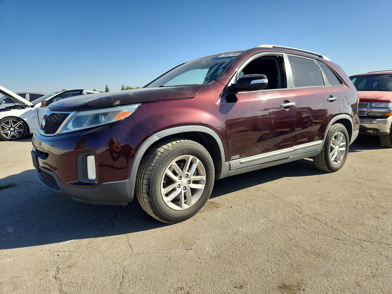 2014 KIA SORENTO LX | 5XYKTCA64EG451602 | UPCARS