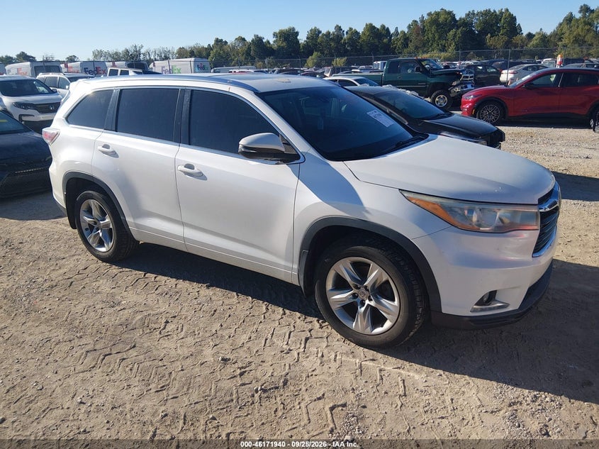 2015 TOYOTA HIGHLANDER LIMITED V6 | 5TDDKRFH1FS214157 | UPCARS