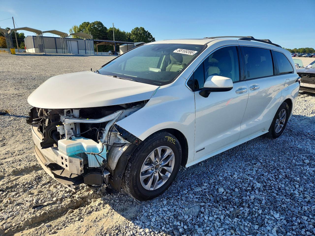 2021 TOYOTA SIENNA XLE | 5TDJRKEC9MS018752 | UPCARS