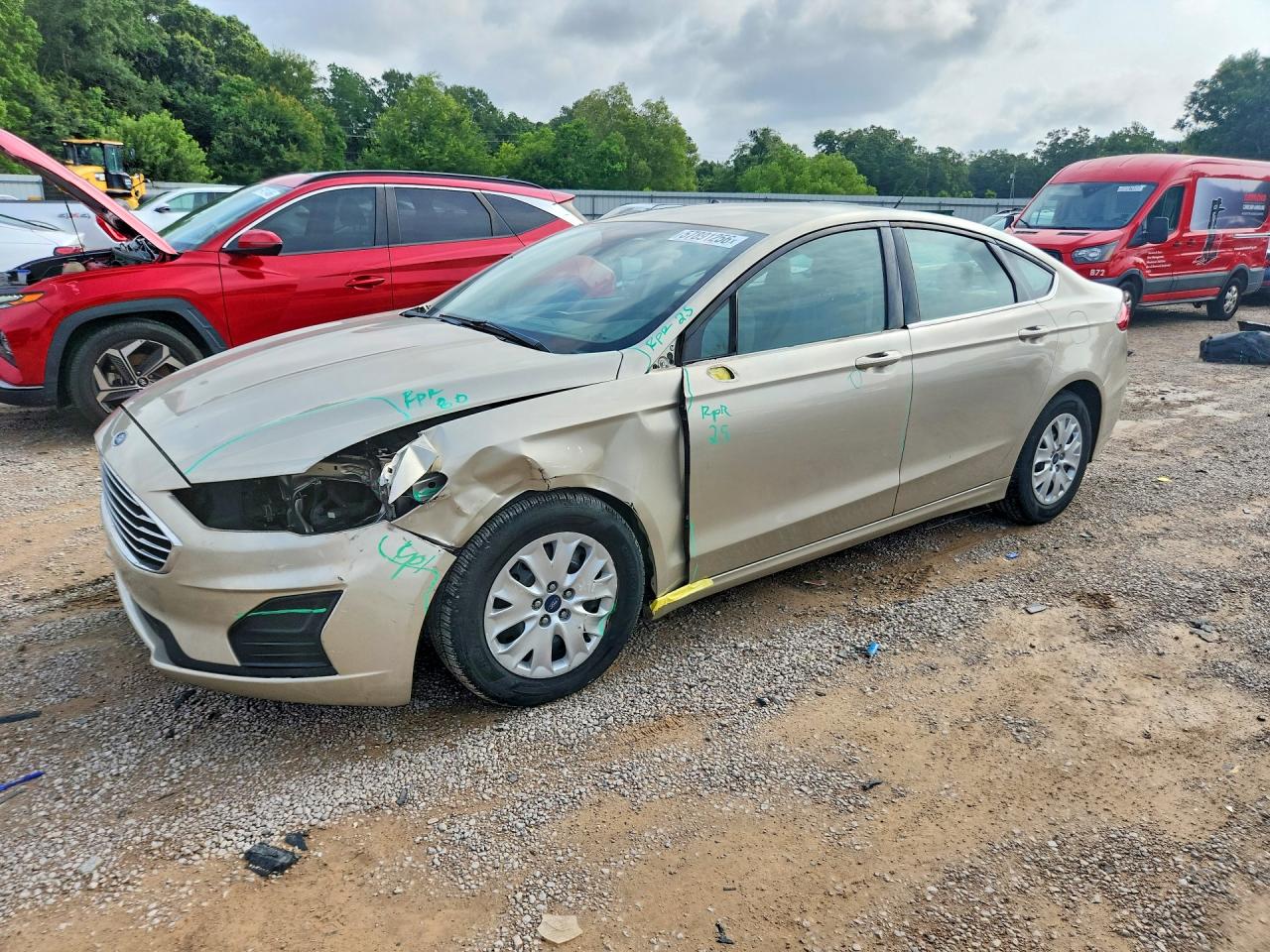 2019 FORD FUSION S | 3FA6P0G76KR268441 | UPCARS