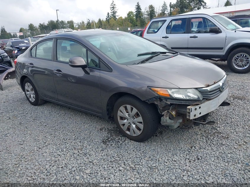 2012 HONDA CIVIC LX | 19XFB2F54CE074178 | UPCARS