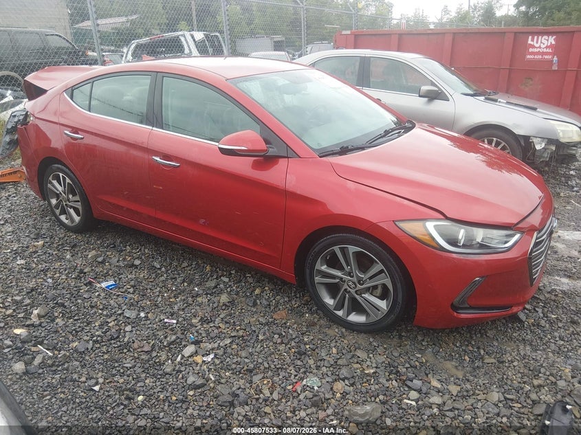 2017 HYUNDAI ELANTRA LIMITED | 5NPD84LF2HH055095 | UPCARS