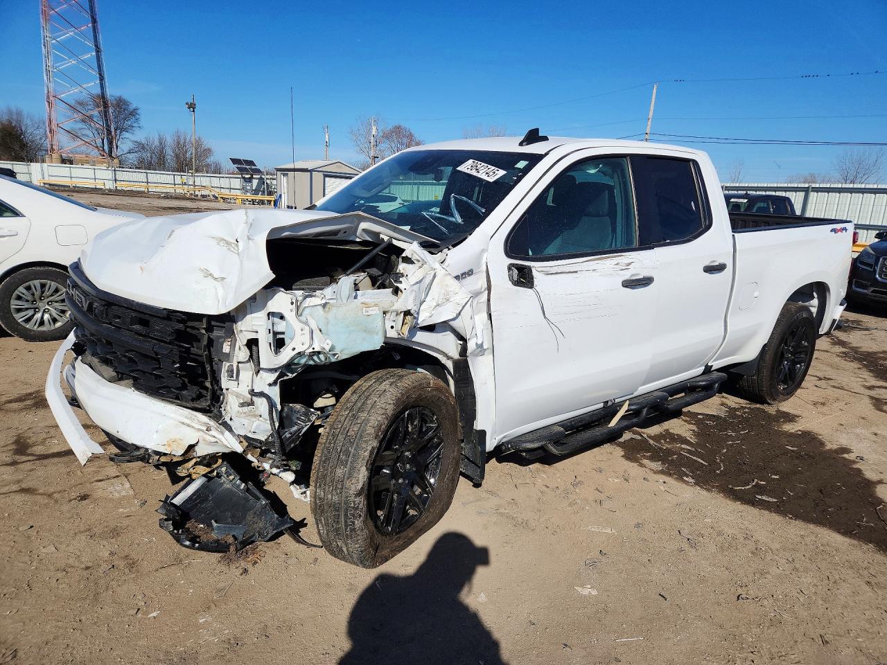 2022 CHEVROLET SILVERADO K1500 CUSTOM | 1GCRDBEKXNZ625056 | UPCARS