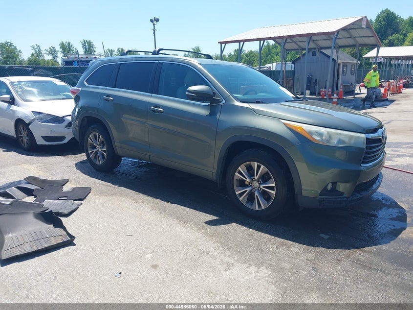 2015 TOYOTA HIGHLANDER XLE V6 | 5TDJKRFH2FS107721 | UPCARS