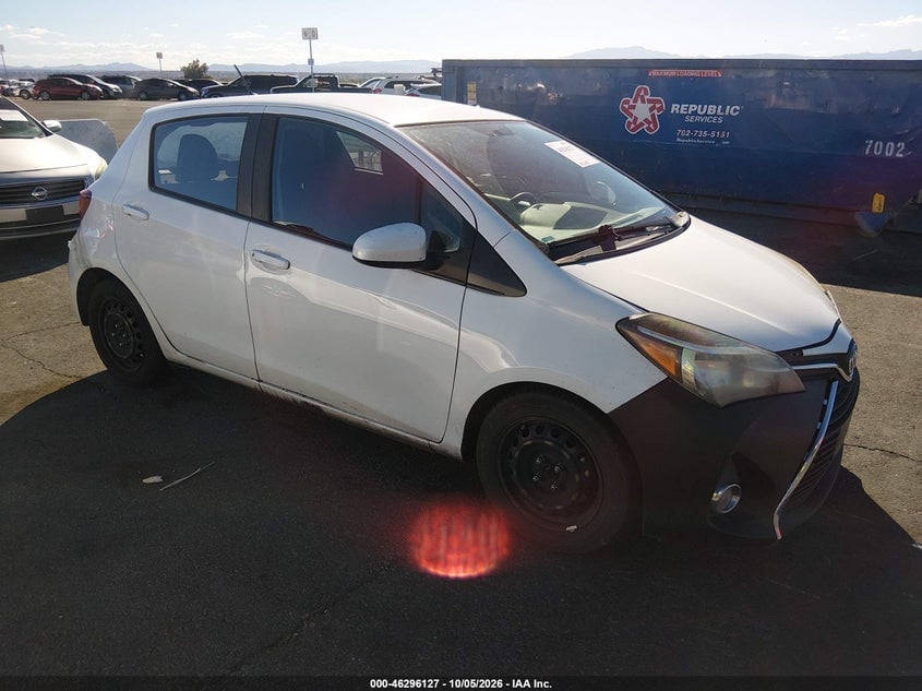 2015 TOYOTA YARIS L | VNKKTUD3XFA046831 | UPCARS