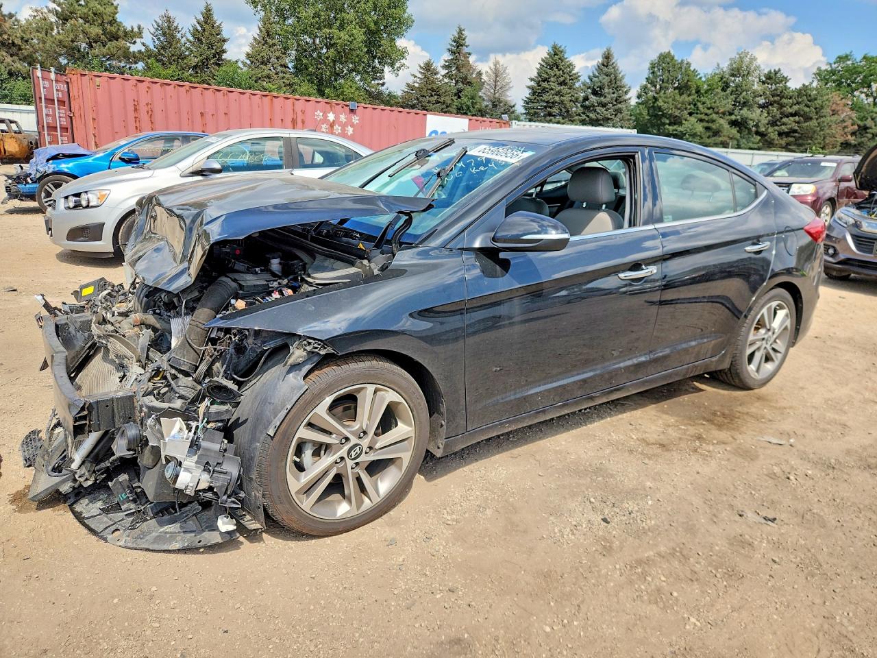 2017 HYUNDAI ELANTRA LIMITED | 5NPD84LF0HH072624 | UPCARS