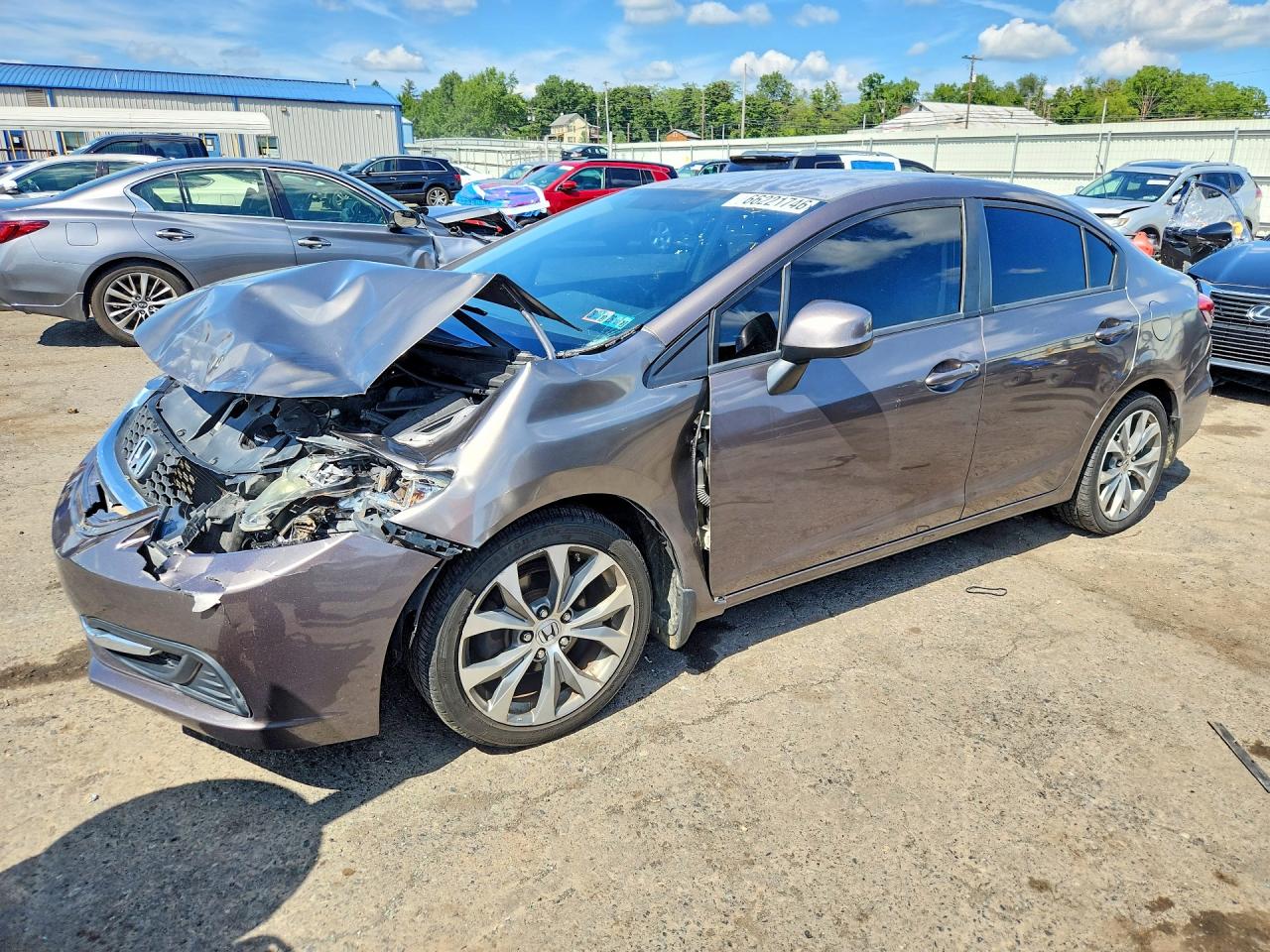 2013 HONDA CIVIC LX | 2HGFB2F52DH595004 | UPCARS