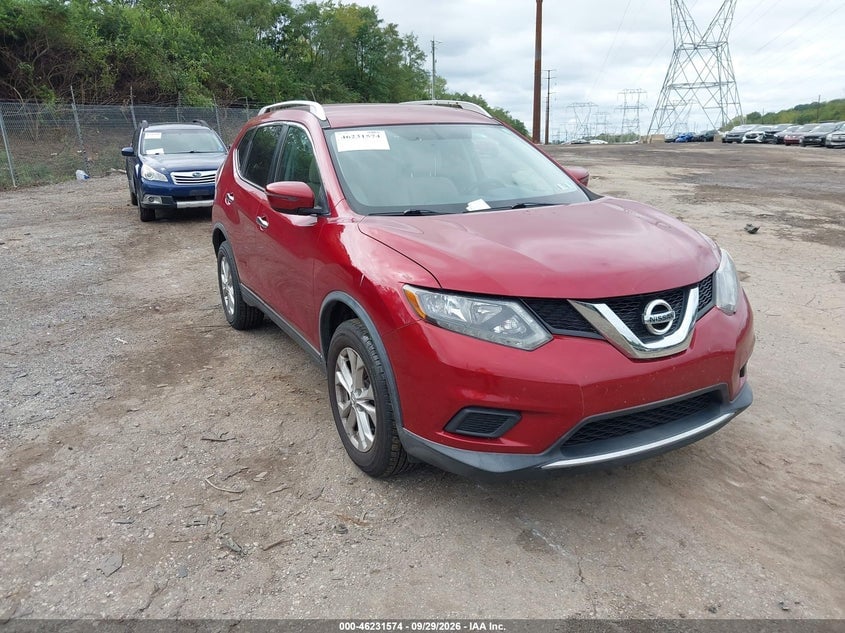 2016 NISSAN ROGUE SV | KNMAT2MV8GP678624 | UPCARS