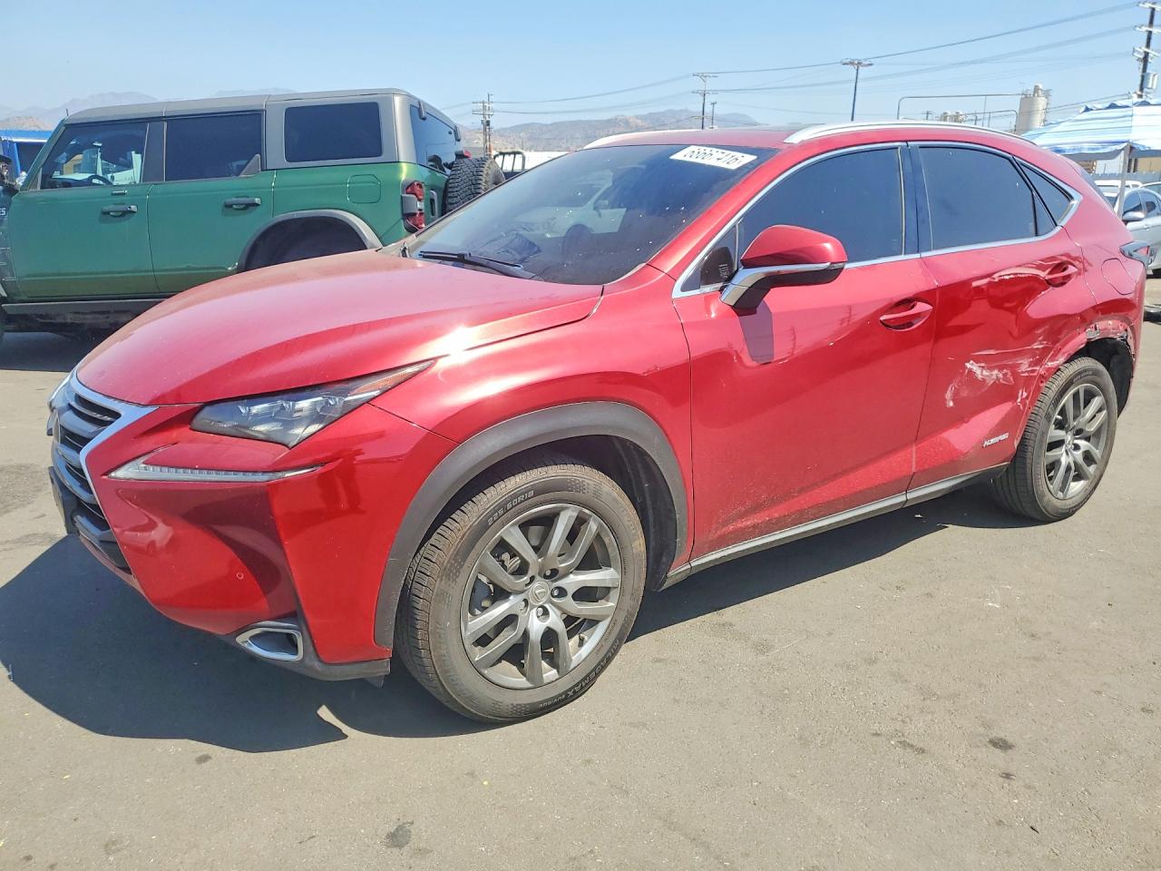 2016 LEXUS NX 300H | JTJBJRBZ8G2030722 | UPCARS