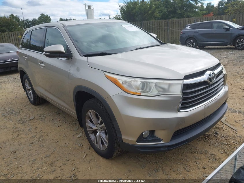 2014 TOYOTA HIGHLANDER LE PLUS V6 | 5TDBKRFH1ES007838 | UPCARS