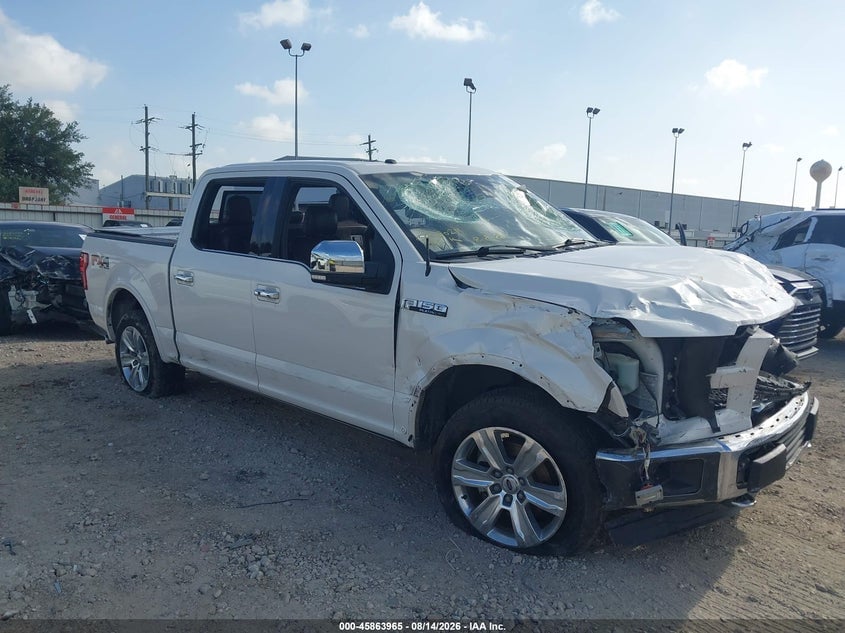 2016 FORD F-150 PLATINUM | 1FTEW1EF3GFB43894 | UPCARS