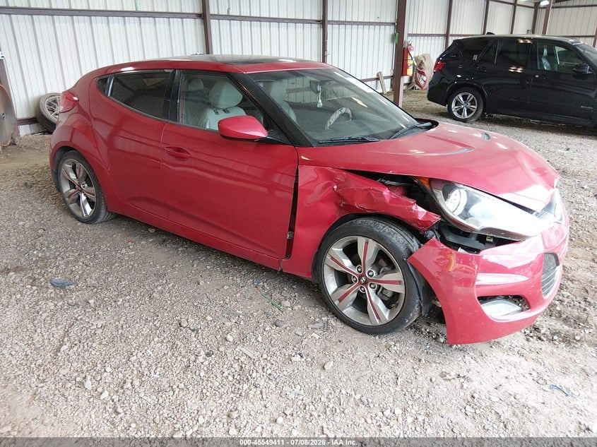 2013 HYUNDAI VELOSTER BASE W/GRAY | KMHTC6AD3DU092370 | UPCARS