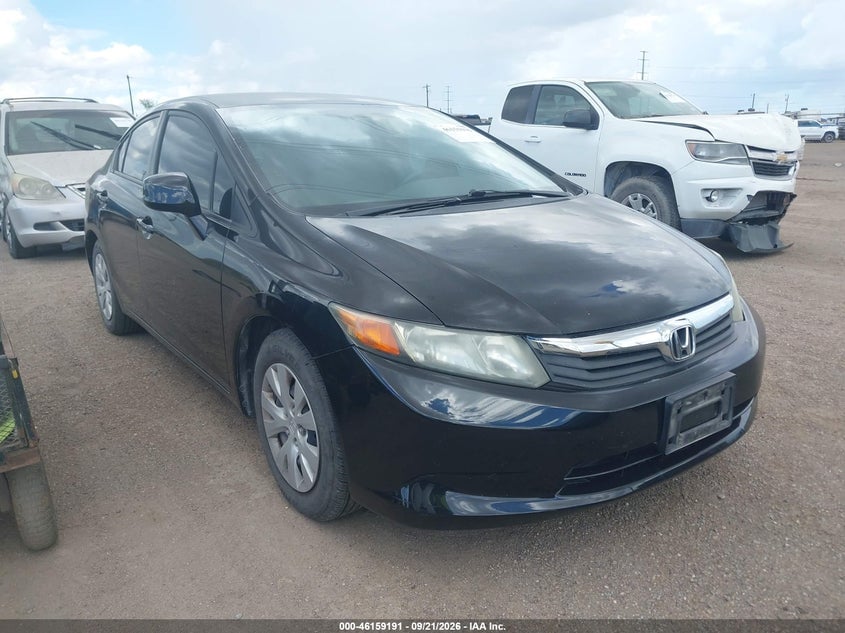 2012 HONDA CIVIC LX | 2HGFB2F50CH329351 | UPCARS