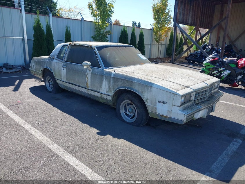 1984 CHEVROLET MONTE CARLO | 1G1AZ37H4ER159204 | UPCARS