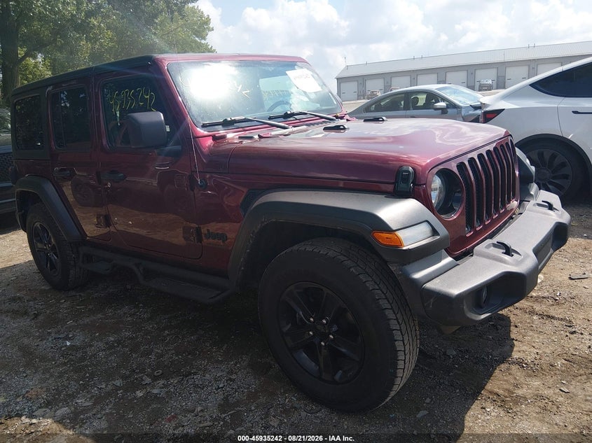 2021 JEEP WRANGLER UNLIMITED SPORT ALTITUDE 4X4 | 1C4HJXDG0MW717372 | UPCARS
