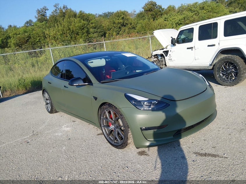 2022 TESLA MODEL 3 PERFORMANCE DUAL MOTOR ALL-WHEEL DRIVE | 5YJ3E1EC4NF203151 | UPCARS