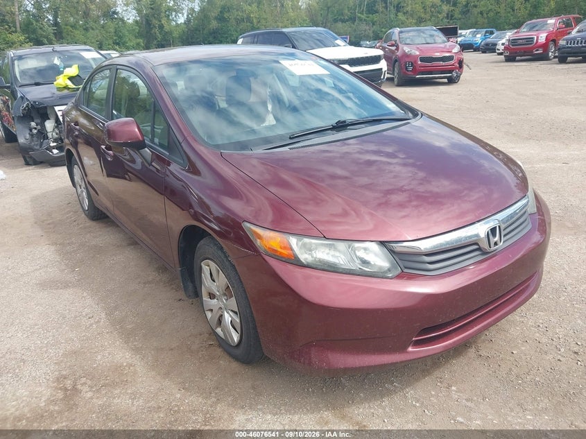 2012 HONDA CIVIC LX | 19XFB2F59CE055058 | UPCARS