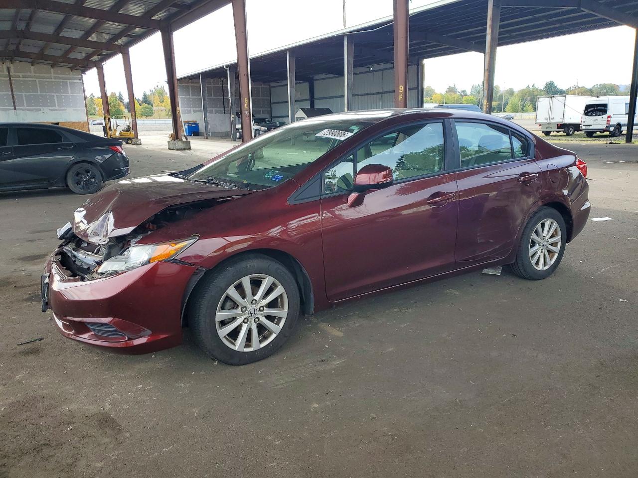 2012 HONDA CIVIC EX | 19XFB2F82CE381102 | UPCARS