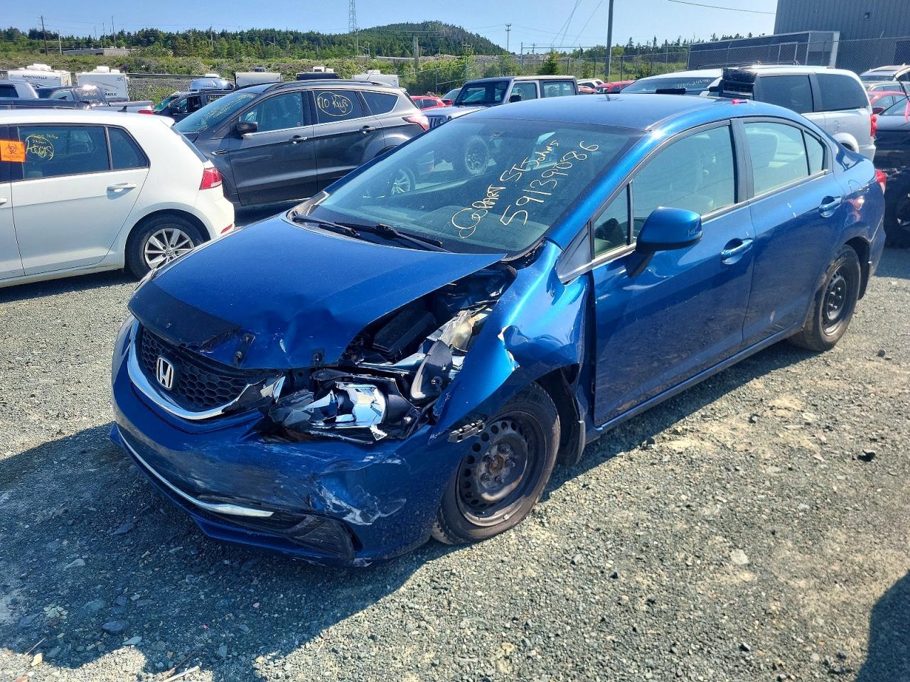 2013 HONDA CIVIC LX | 2HGFB2F48DH020235 | UPCARS