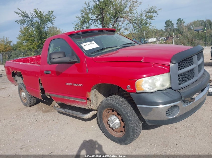 2003 DODGE RAM 2500 SLT/LARAMIE/ST | 3D7KU26643G765741 | UPCARS