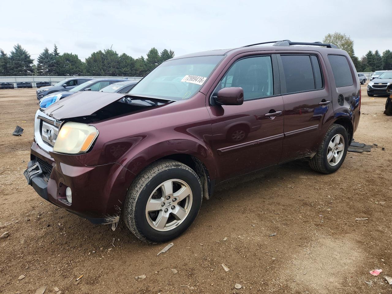 2011 HONDA PILOT EXL | 5FNYF4H67BB031042 | UPCARS