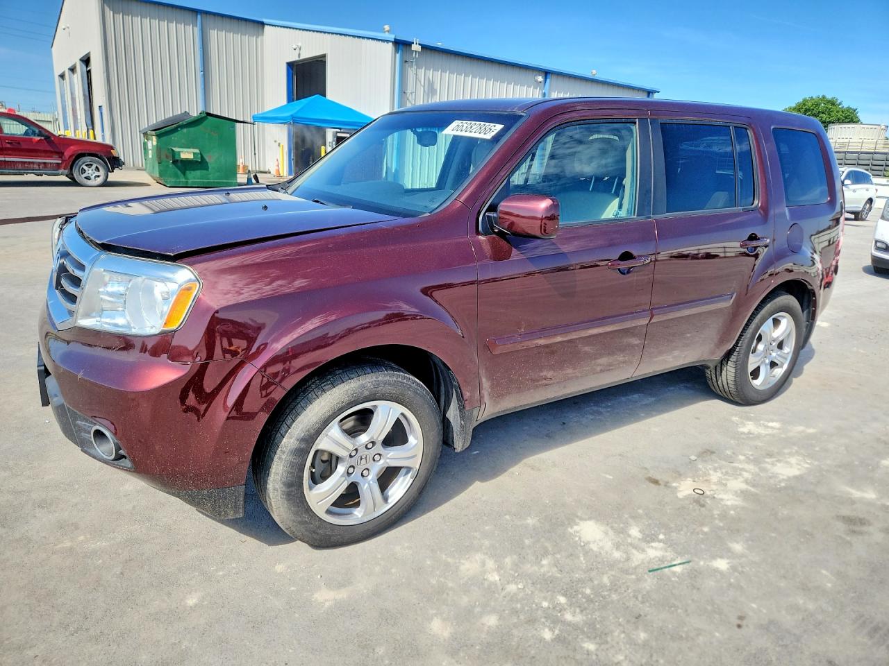 2012 HONDA PILOT EXL | 5FNYF4H50CB071052 | UPCARS
