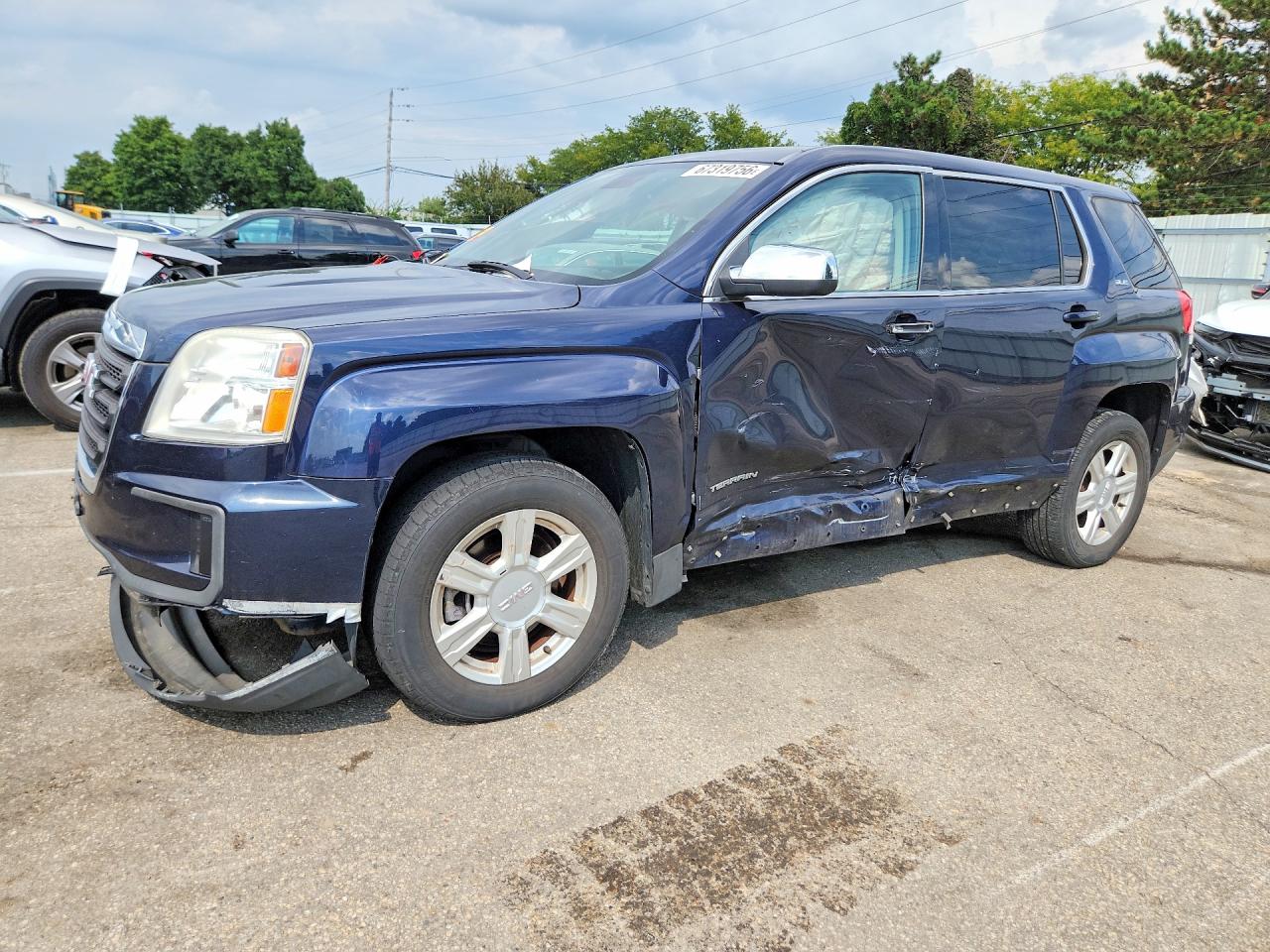 2016 GMC TERRAIN SLE | 2GKALMEK0G6196833 | UPCARS