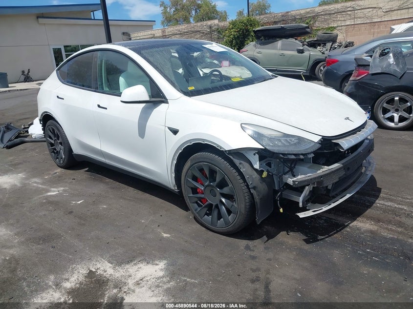 2022 TESLA MODEL Y LONG RANGE DUAL MOTOR ALL-WHEEL DRIVE | 7SAYGDEE9NF445763 | UPCARS